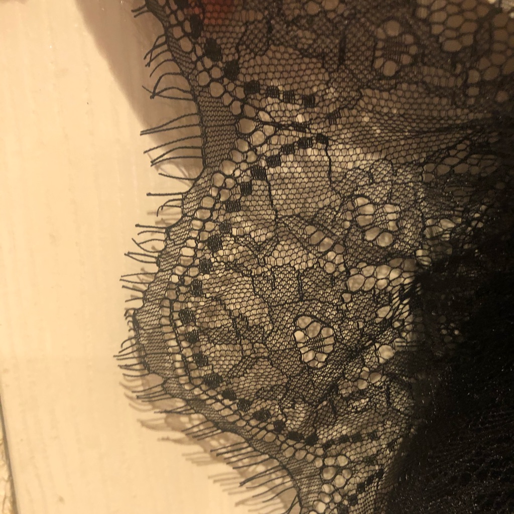 Nwt Black Lace Cuffed Blouse